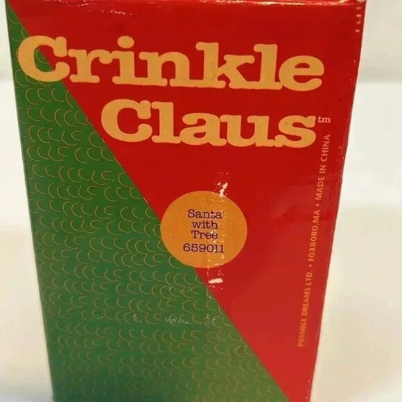Crinkle Claus My Possible Dreams Santa with Tree #659011 Figurine Resin 4" Tall - Picture 7 of 10